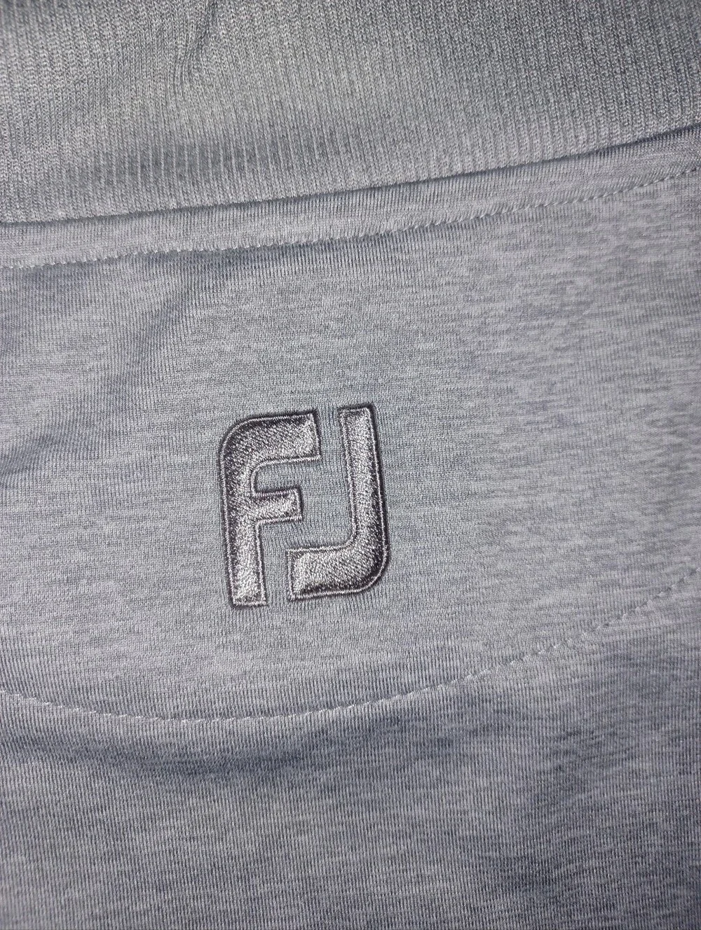 FootJoy 1/4 Zip Pullover Silver Gray Color Size Large Pristine Like New Lg